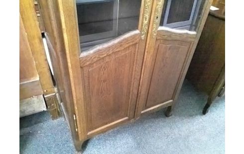 VITRINE 2P CHENE STYLE LOUIS XV