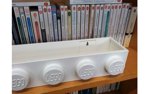 ETAGERE MURALE LEGO BLANCHE