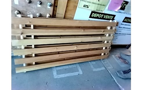 SOMMIER A LATTES 140X190 3 ÉLÉMENTS