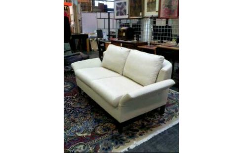 SOFA BEIGE 2-SITZER <WERTHER> VERSTELLBAR