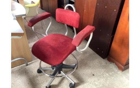 FAUTEUIL DE BUREAU ROUGE REGLABLE