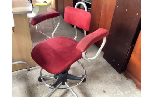 FAUTEUIL DE BUREAU ROUGE REGLABLE