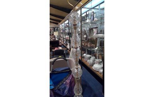 LAMPADAIRE DE STYLE VERRE + PIED FEUILLAGE