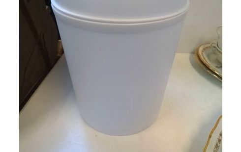 POUBELLE PLASTIQUE BLANCHE PM
