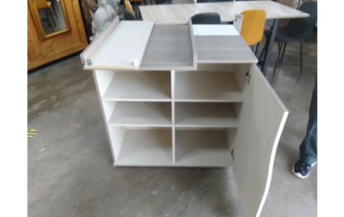 COMMODE TABLE A LANGER MELAMINE 1 PORTE