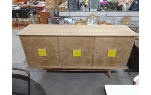 ENFILADE 3 PORTES ANNEES 60 CHENE BLOND