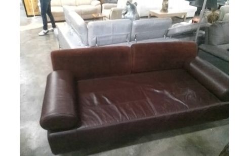 CANAPE CUIR ET VELOURS MARQUE STEINER GRENAD