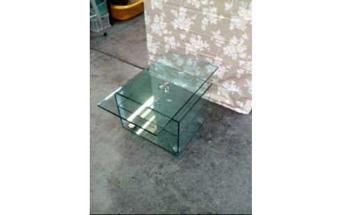 BEISTELLTISCH GLAS PL.-DREHBAR KL.RISS