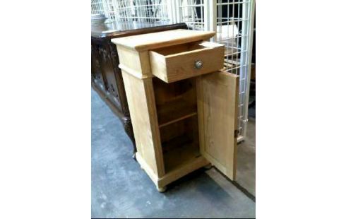 KOMMODE HOLZ FICHTE 1-TÜR 1-SCHUBL.