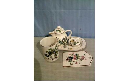 KONVOLUT GESCHIRR <VILL.BOCH> FLORAL 6-TLG.