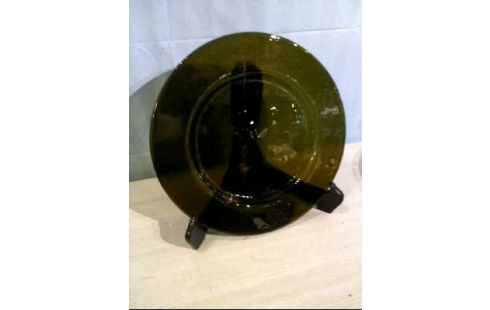 TELLER GLAS DUNKELGRÜN 8-TLG. SERVIERTELLER