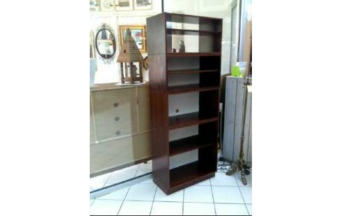 REGAL HOLZ DUNKEL MODULAR 7 EBENEN