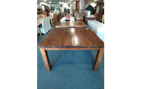TABLE CARRE BOIS EXOTIQUE