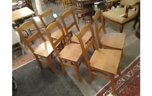 CHAISE CHENE LA SERIE DE 6