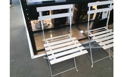 CHAISE PLIANTE FER GRISE