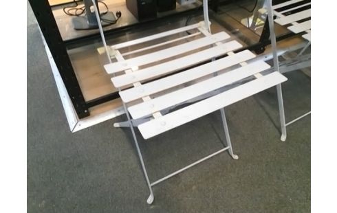 CHAISE PLIANTE FER GRISE