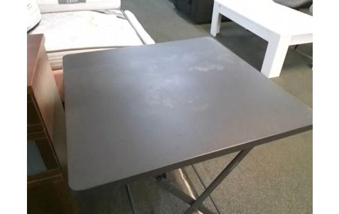TABLE PLIANTE METAL GRISE ANTHRACITE