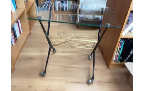 TABLE D APPOINT VERRE VINTAGE