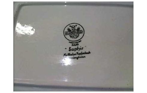 GESCHIRR <VILLEROY & BOCH> SAPHIR 2-TLG.