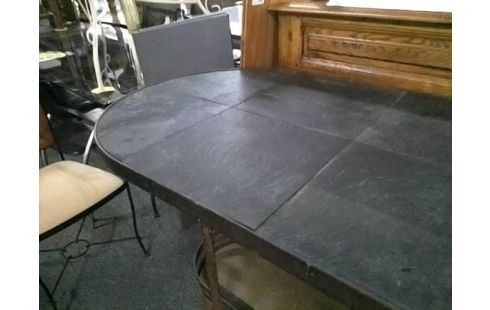 TABLE OVALE PLATEAU ARDOISE