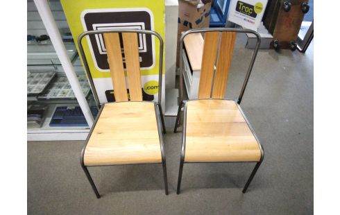 CHAISE CHENE ET METAL