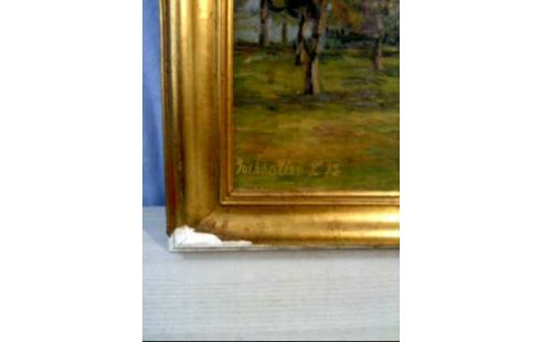 ÖLGEMÄLDE I.R. >SCHALLER> LANDHAUS