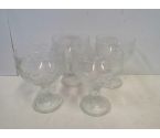 LOT DE 4 COUPES A GLACE EN VERRE