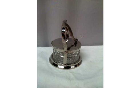 BEHÄLTER <MEPRA> +LÖFFEL KRISTALLGLAS