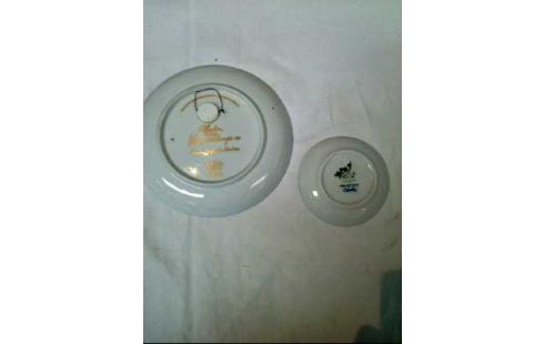 TELLER-SET ROSENTHAL ALADIN BUNT GOLD MUSTER