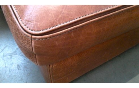 WOHNZIMMER BRAUN BÜFFEL LEDER