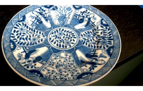 PLATO LANGE BLANCA AZUL