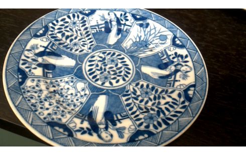 PLATO LANGE BLANCA AZUL