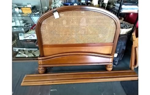 LIT 90x190 MERISIER TÊTE CANAGE