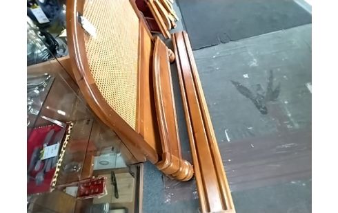 LIT 90x190 MERISIER TÊTE CANAGE