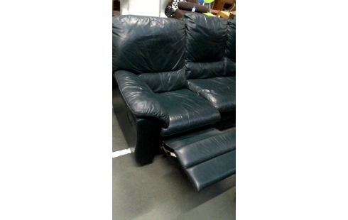 SESSEL 1 3 PLÄTZE GRÜN LEDER, , TV-SESSEL