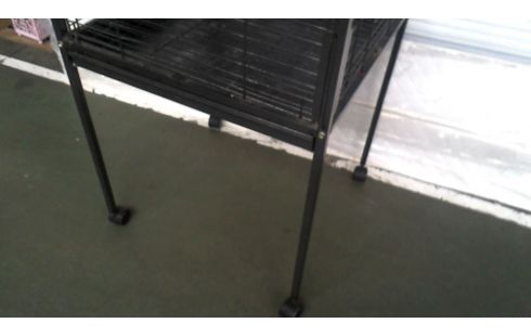 KÄFIG FÜR VOGEL SCHWARZ METALL MOBIL