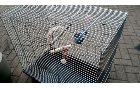 KÄFIG FÜR VOGEL GROSSER GALVANISIERTER