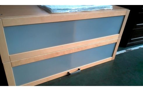 ARMOIRE, , ELEMENT HAUT IKEA FRENE LOOK NATTE GLACE