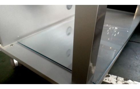 FERNSEHMÖBEL GRAU METALL FACETTIERT EIS, , MOBILE