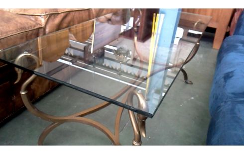 WOHNZIMMERTISCH 1 IM VINTAGE-STIL BRONZE EIS