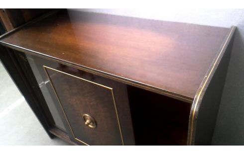 ARMOIRE, , BAR VINTAGE, , PORTE COULISSANTE GLACE ECLAIRE