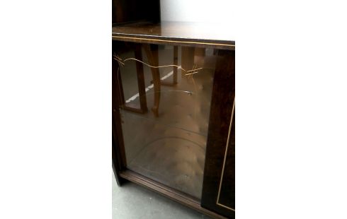 ARMOIRE, , BAR VINTAGE, , PORTE COULISSANTE GLACE ECLAIRE