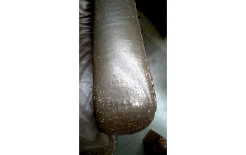 TV-SESSEL IM VINTAGE-STIL GRÜN LEDER