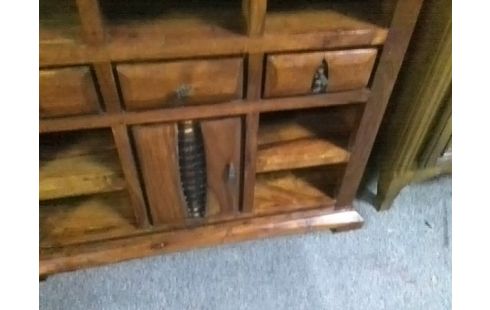 MEUBLE BAS TECK 1P 3T