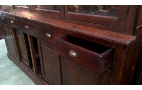 BUFFETKAST. KOLONIAAL MASSIEF TEAK 8 D 5L