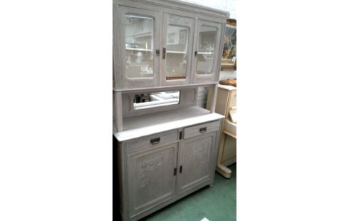 BUFFETKAST. ART DECO CERUSE EIK 5 DEUREN 2L