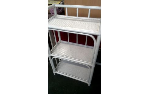 ETAGERE BAMBOU BLANCHE