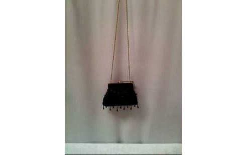 HANDTASCHE SCHW. <J.OSTHOFF> PERLEN