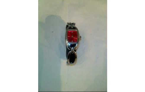 DAMENARMBANDUHR SILBERF. ROT