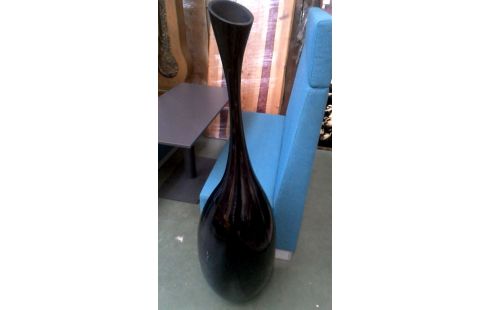 VASE GROSSES MODELL SCHWARZ PVC